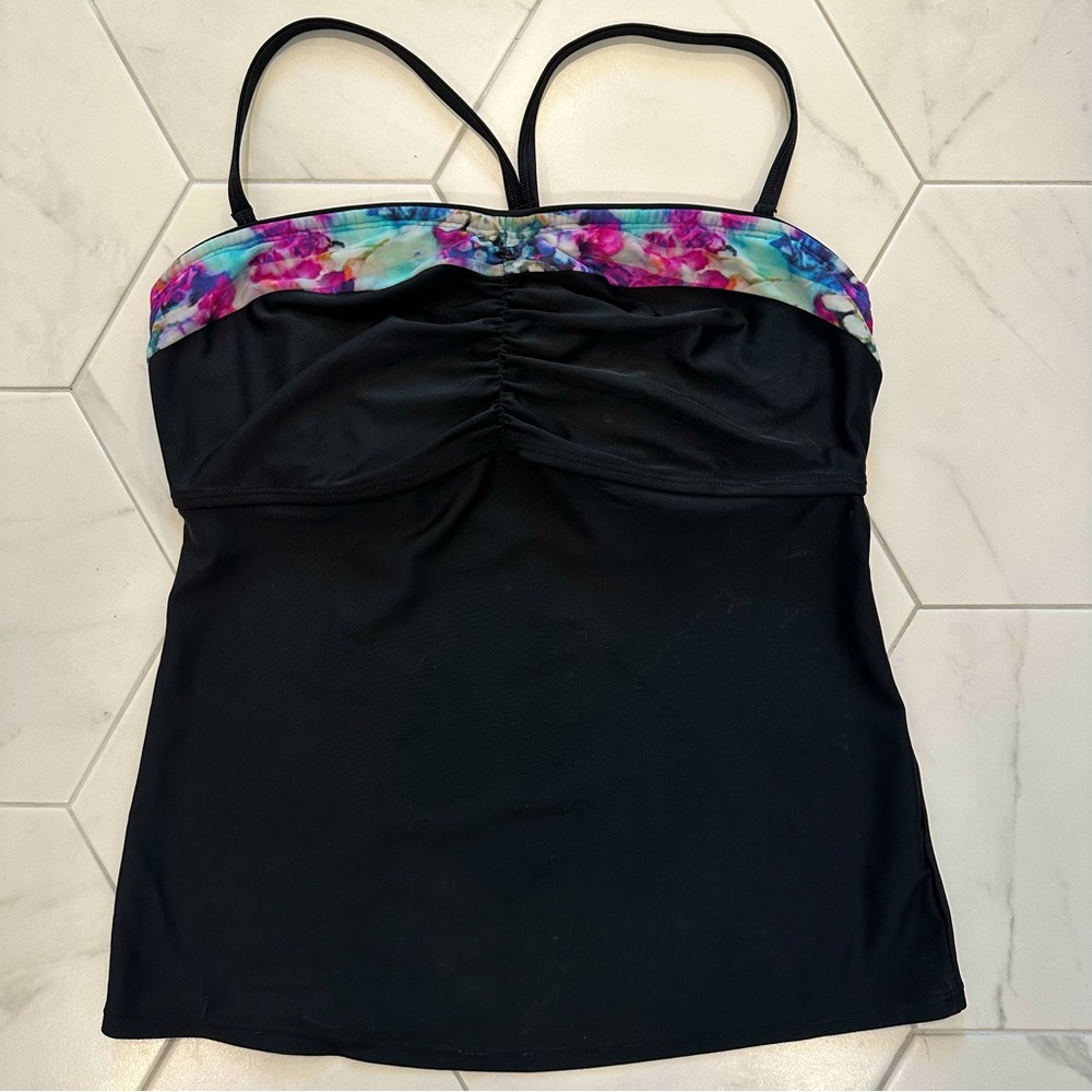 Athleta Tankini Swimsuit Top Size 36 D/DD